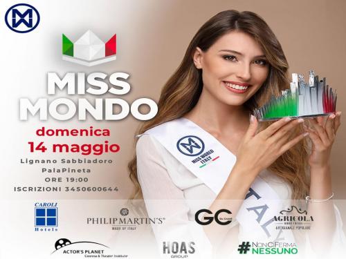 Regionales Finale der Miss World Italien