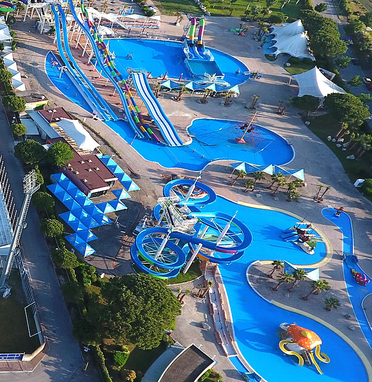 Wasserspielplatz Aquasplash in Lignano