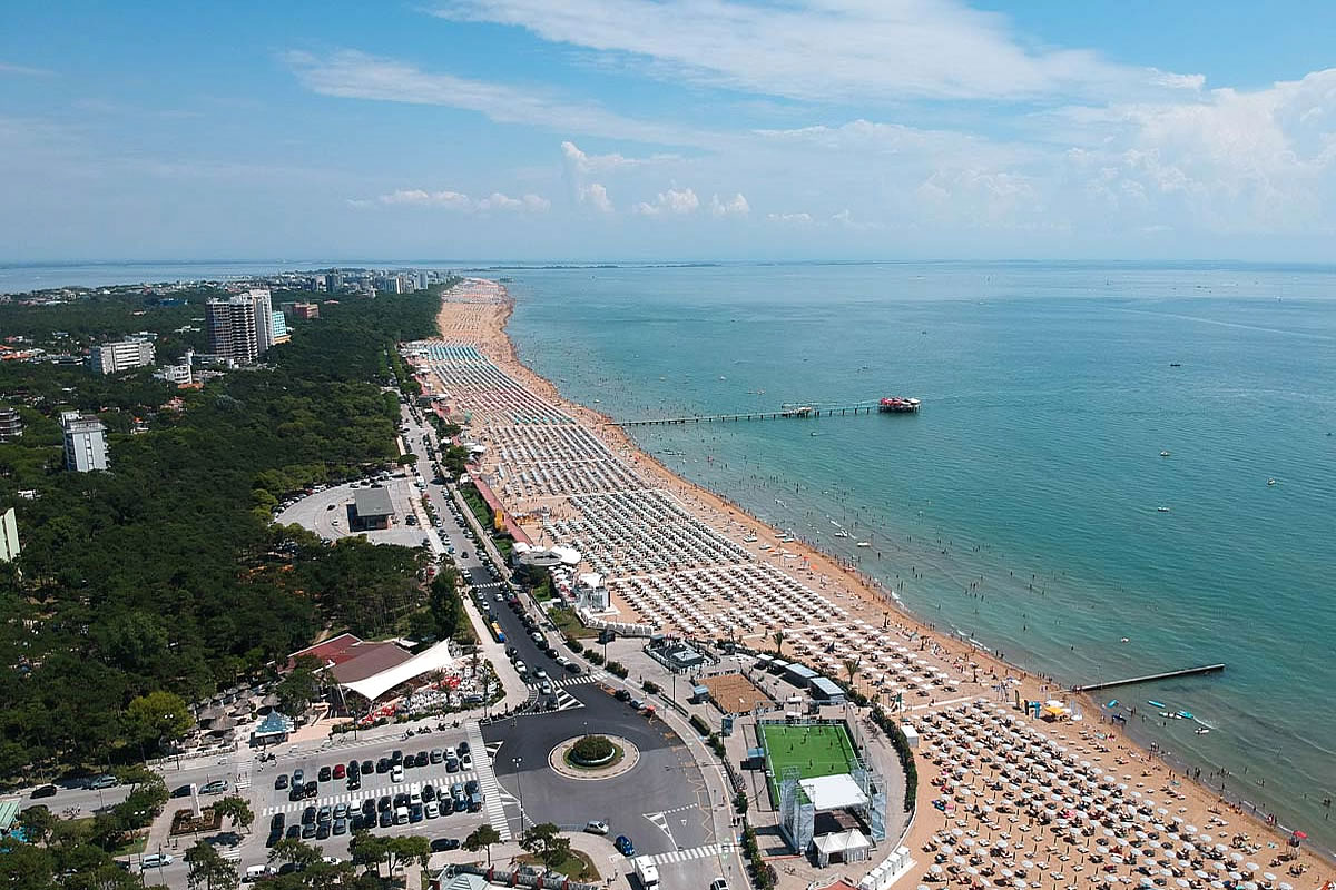 Strand in Lignano Pineta