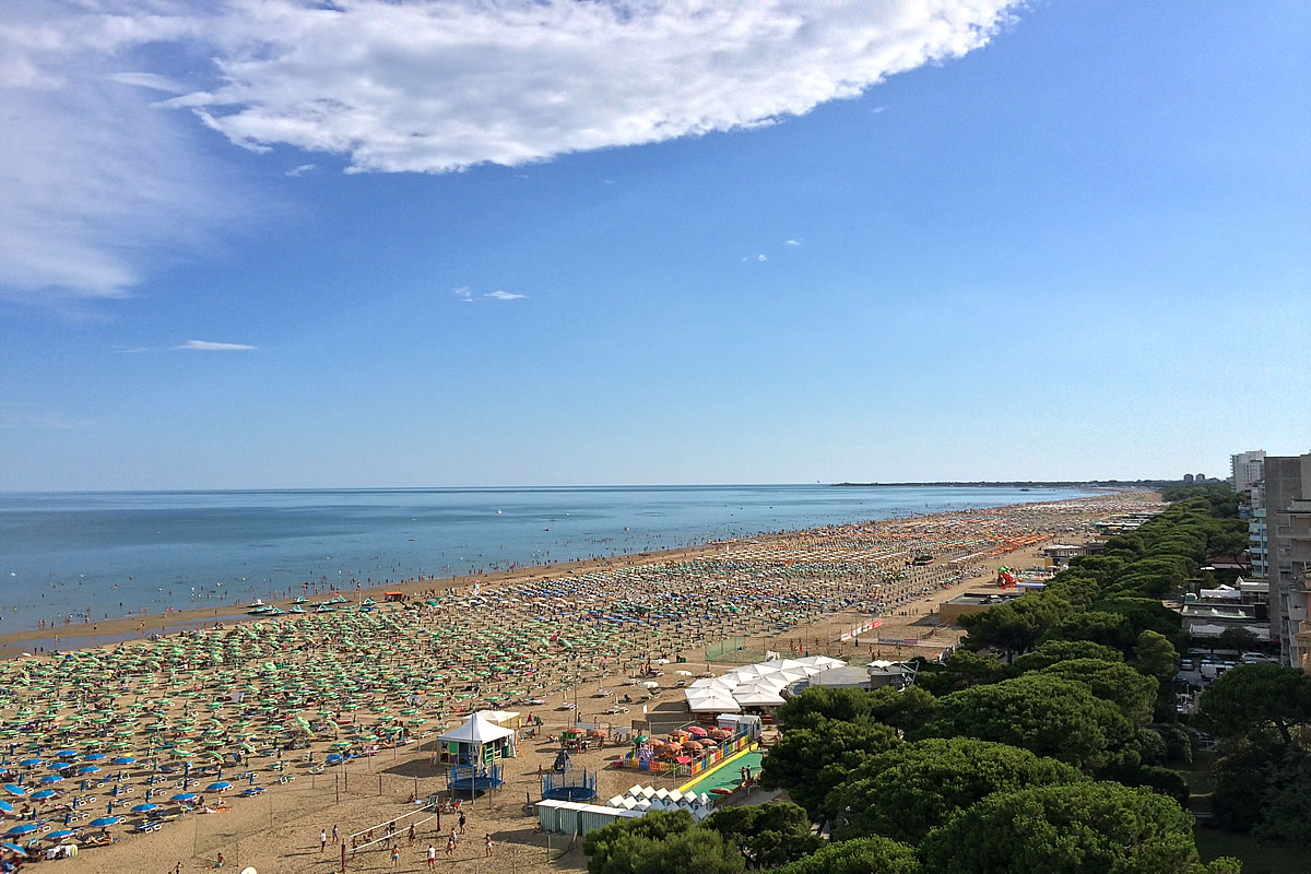 Strand in  Lignano Sabbiadoro