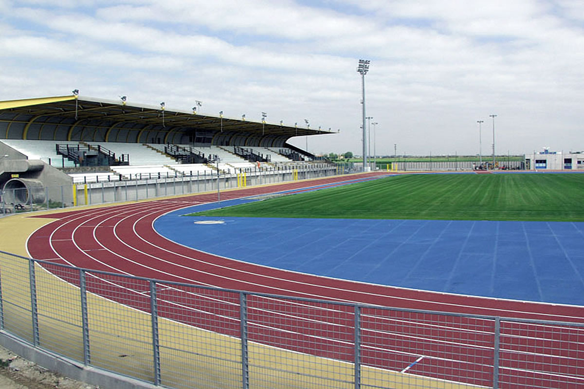 Sportplatz und Fußballplatz in Lignano