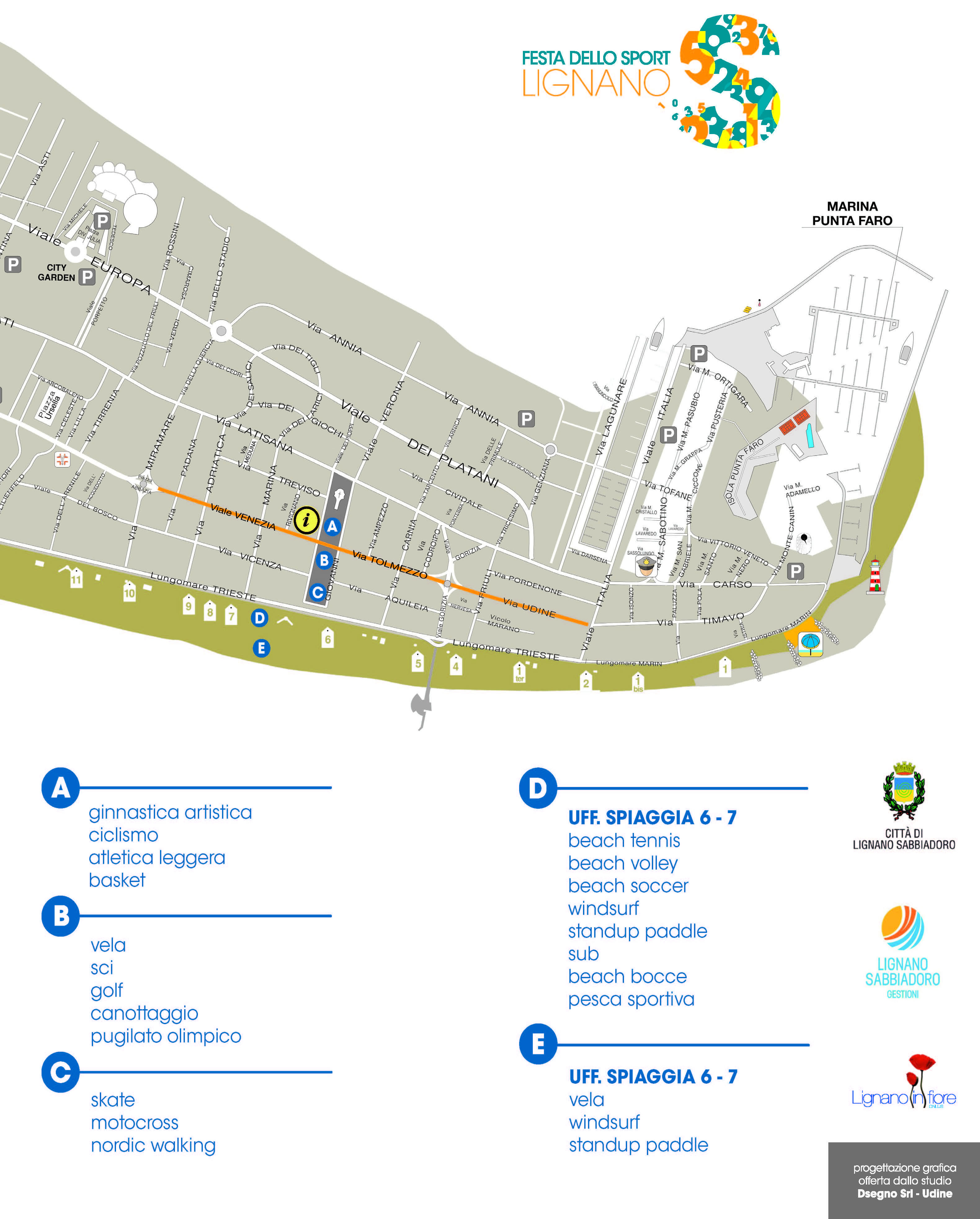 Mappa Festa dello Sport Lignano